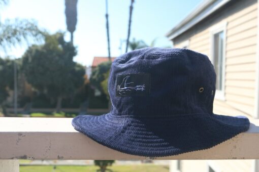 The Weekend Getaway Navy Corduroy Bucket Hat - Image 4
