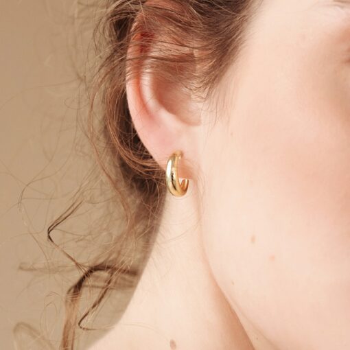 Bold and Beautiful Caitlyn's Dome Hoops for Everyday Elegance - Image 6