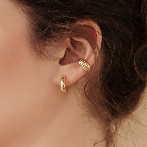 Bold and Beautiful Caitlyn's Dome Hoops for Everyday Elegance - Image 5