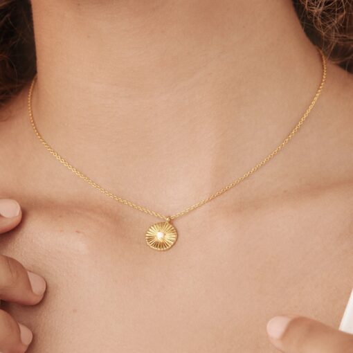 Captivating Opal Medallion Necklace A Timeless Treasure for Layering - Image 2