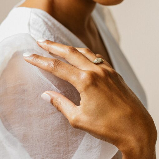 Pave Signet Ring A Must-Have Diamond Signet Ring for Your Pinky - Image 6