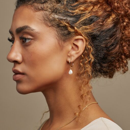 Exquisite Pearl Hoops A Timeless Treasure for Bridesmaids and Beyond - Image 4