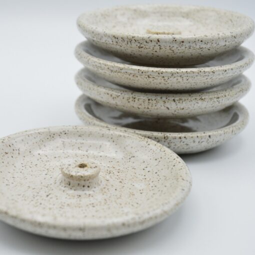 Speckled Serenity Ceramic Incense Burner for Tranquil Ambiance - Image 4