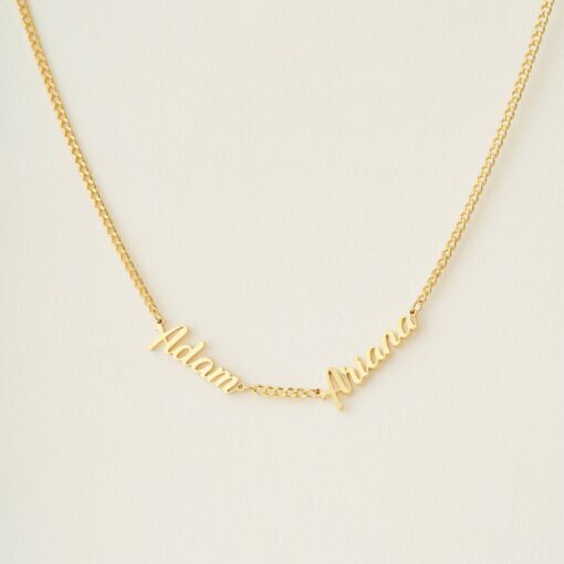 Personalized Name Necklace with Curb Chain A Timeless Treasure for Loved Ones - Image 2