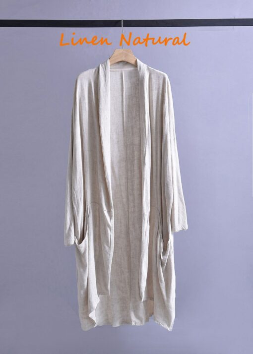 Breezy Linen Cardigan Effortless Style for Every Body - Image 3
