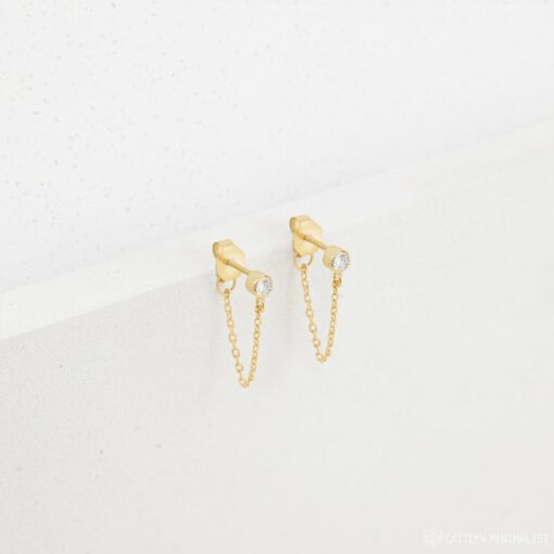 Birthstone Charm Earrings Celebrate Your Unique Story in Sterling Silver or Gold - Image 5