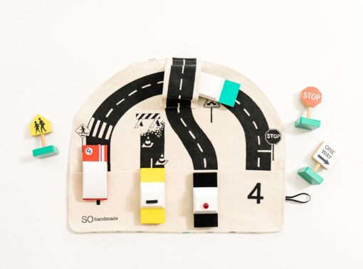 Toddler Car Play Mat Portable Busy Board for Travel, Waldorf-Inspired Activity Set for Kids - Image 2