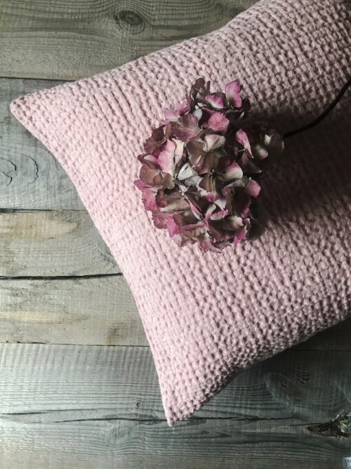 Cozy Waffle Linen Throw Pillowcase Rustic Charm for Your Home Decor - Image 2
