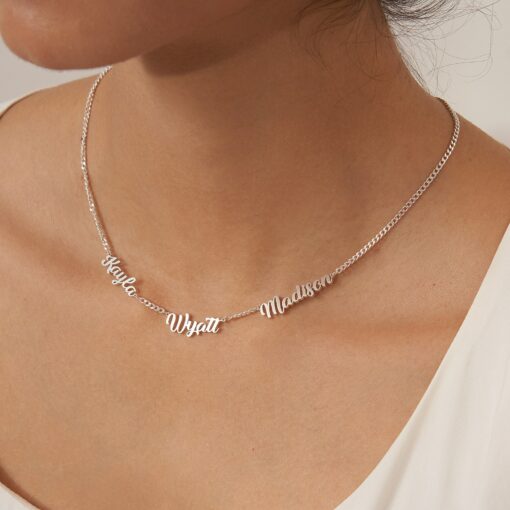 Personalized Name Necklace with Curb Chain A Timeless Treasure for Loved Ones - Image 5