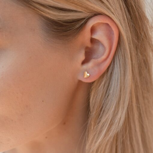Sparkling Heart Studs Timeless Elegance for Every Occasion - Image 4