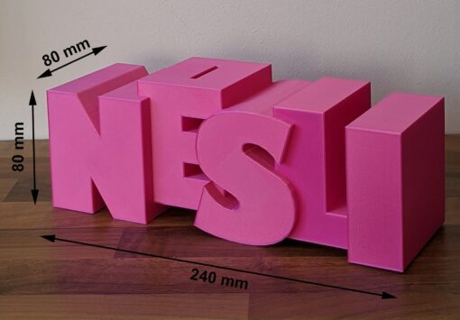 Personalized 3D Printed Money Box A Unique Christmas Gift with Your Name - Image 2