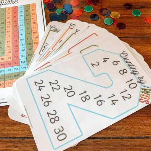 Skip Counting Cards Printable Multiplication Practice for Homeschool and Classroom Math - Image 2