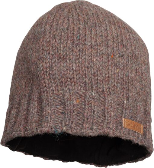 100% Lambswool Hand-Knitted Fleece-Lined Fair Isle Winter Bobble Beanie for Men and Women by Alma Knitwear - Image 4