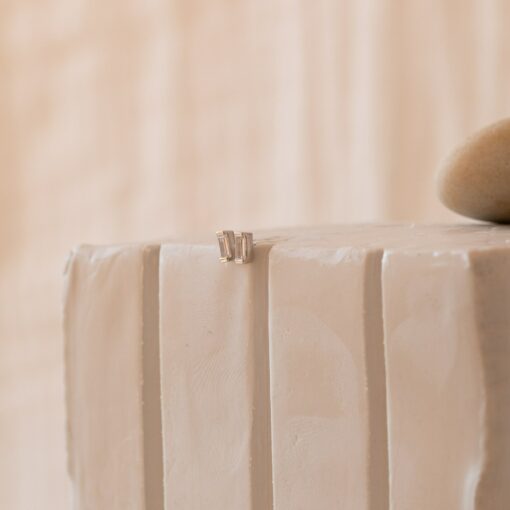Sparkling Baguette Diamond Studs Elevate Your Style with Minimalist Elegance - Image 3