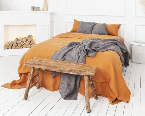 Organic Stonewashed Linen Throw Blanket Cozy Comfort for Your Home - Image 2