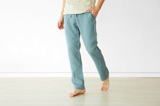 Organic Linen Lounge Pants Sustainable Comfort for Men - Image 3