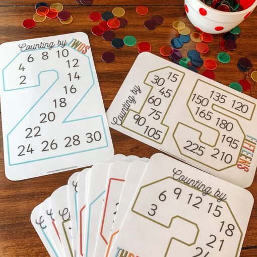 Skip Counting Cards Printable Multiplication Practice for Homeschool and Classroom Math - Image 5