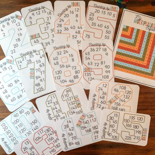 Skip Counting Cards Printable Multiplication Practice for Homeschool and Classroom Math - Image 6