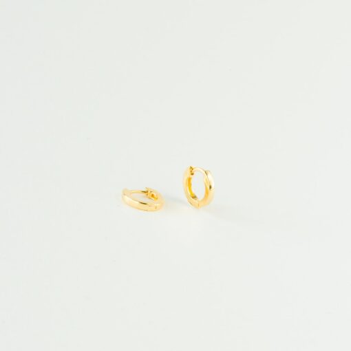 Caitlyn Minimalist Huggie Hoop Earrings Everyday Elegance in Gold, Silver, and Rose Gold (ER007) - Image 5