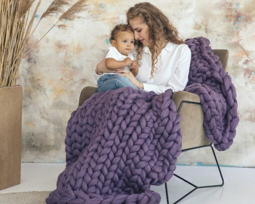 Cozy Chunky Knit Blanket The Ultimate Comfort and Style for Your Home - Image 2