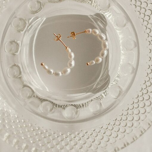 Exquisite Pearl Hoops A Timeless Treasure for Every Occasion - Image 3
