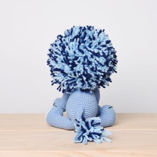 Adorable Blue Lion Crochet A Charming Amigurumi Companion for All Ages - Image 2