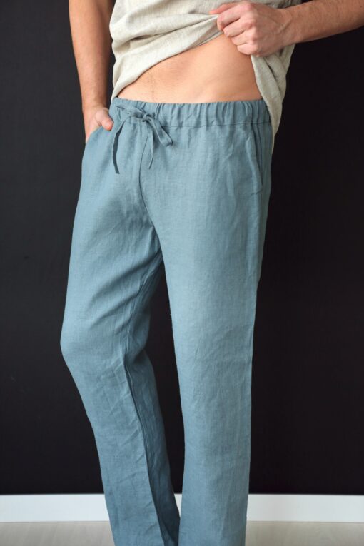 Organic Linen Lounge Pants Sustainable Comfort for Men - Image 5