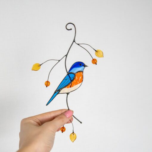 Captivating Bluebird Suncatcher A Symphony of Color for Your Home and Heart - Image 4