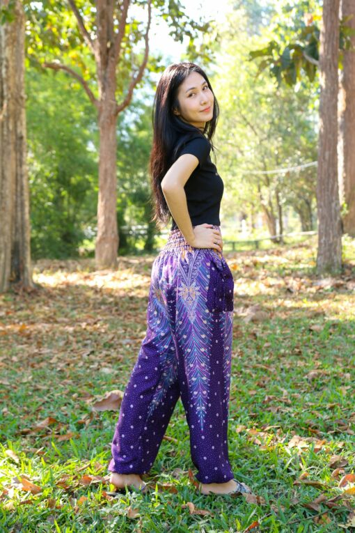 Captivating Purple Harem Pants for Men Elevate Your Style with Comfort and Flair - Image 5