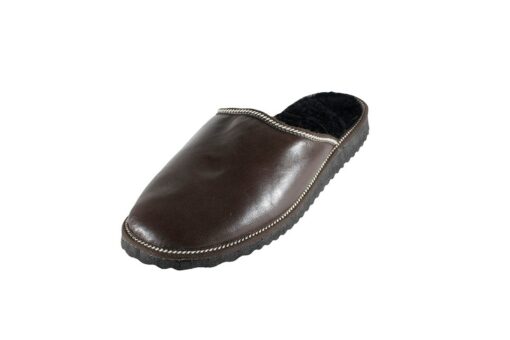 Genuine Leather Sheepskin Slippers for Men Ultimate Comfort and Warmth - Image 2