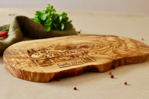 Personalized Olive Wood Cutting Board The Perfect Camping or Caravan Gift - Image 2