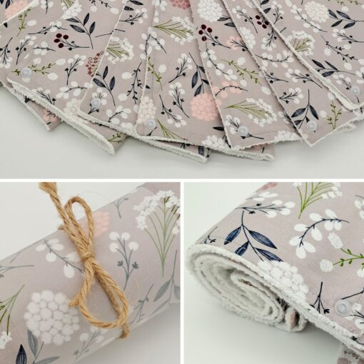 Eco-Friendly Paperless Kitchen Towels Zero Waste, Reusable Roll with Snaps - Image 2