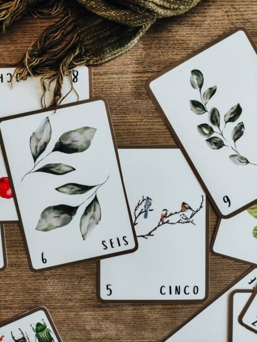 Woodland Wonders Spanish Number Flashcards for Early Learning - Image 3
