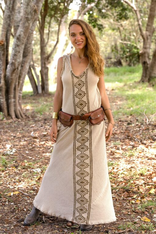 Tribal Tapestry Embroidered Maxi Dress for Bohemian Souls - Image 2