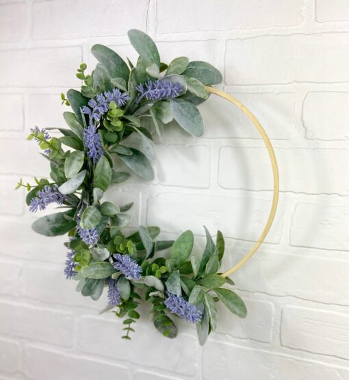 Enchanting Lavender Hoop Wreath Bring Nature's Tranquility Indoors - Image 2