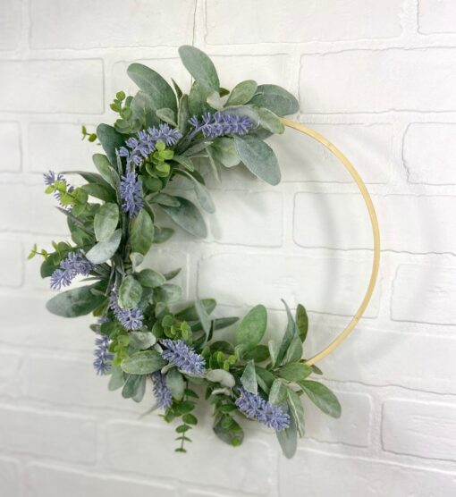 Enchanting Lavender Hoop Wreath Bring Nature's Tranquility Indoors - Image 4