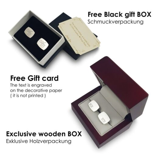 Personalized Cufflinks for the Groom A Timeless Keepsake from the Bride - Image 5