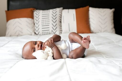 Sogg. E. Bear Organic Cotton Teething Toy for Babies, Heirloom Quality, Eco-Friendly - Image 2