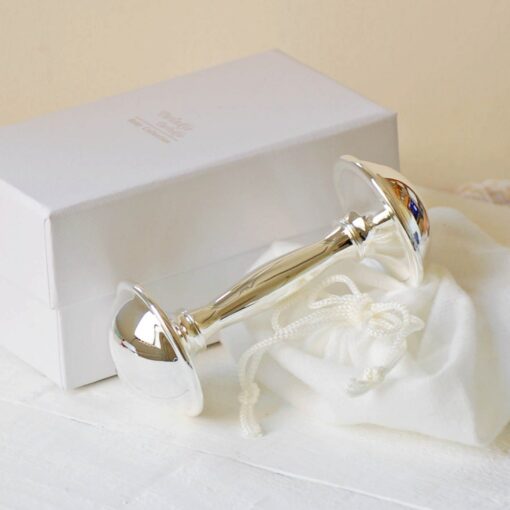 Engraved Silver-Plated Rattle A Cherished Keepsake for Your Little One's Special Day - Image 5