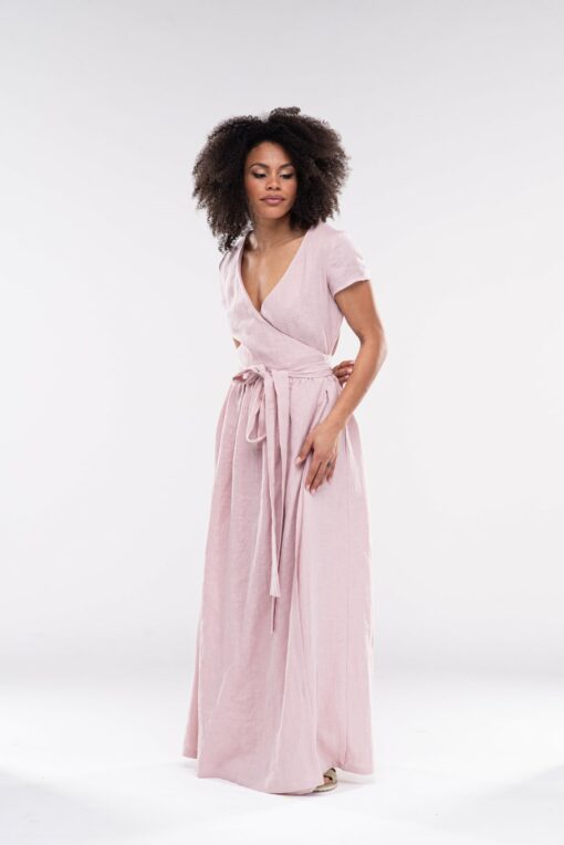 DARA Breezy Linen Maxi Dress for Effortless Summer Style - Image 5