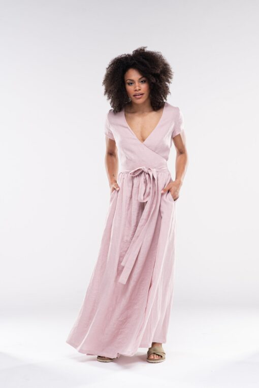 DARA Breezy Linen Maxi Dress for Effortless Summer Style - Image 4