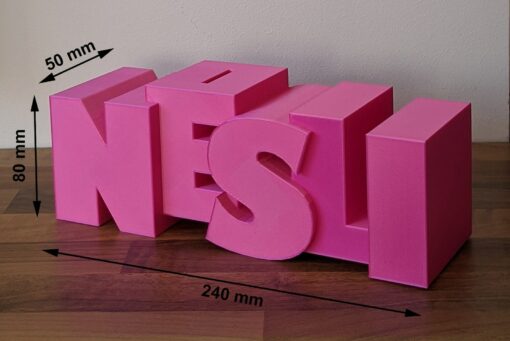 Personalized 3D Printed Money Box A Unique Christmas Gift with Your Name - Image 3