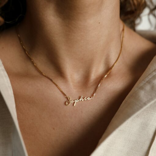 CaitlynMinimalist's Dainty Name Necklace A Timeless Personalized Gift - Image 6