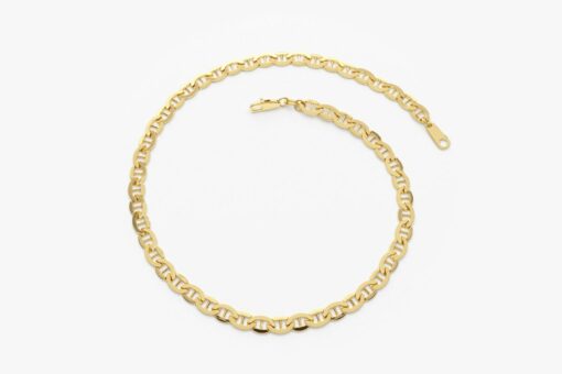 14k Gold Mariner Link Bracelet A Timeless Treasure for Special Occasions - Image 4