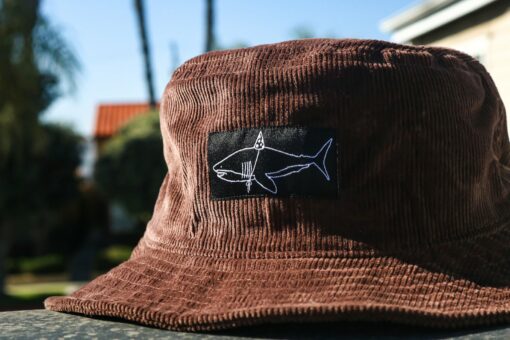 The Weekend Getaway Dark Brown Corduroy Bucket Hat - Image 4
