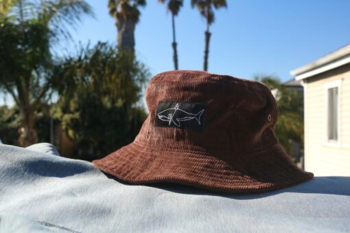 The Weekend Getaway Dark Brown Corduroy Bucket Hat - Image 2