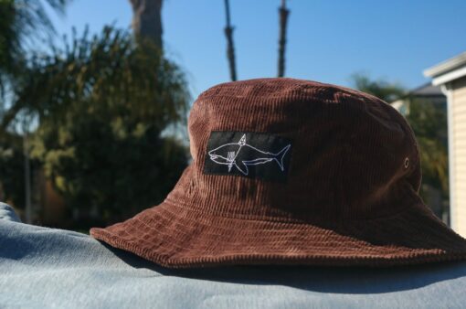 The Weekend Getaway Dark Brown Corduroy Bucket Hat - Image 5