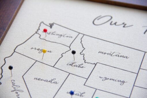 Personalized Travel Map of the United States Capture Your Unforgettable Journeys - Image 3