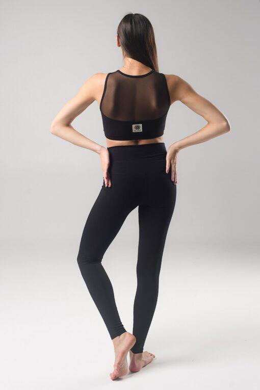 Premium Black Cotton Leggings Elevate Your Yoga, Gym, and Training Sessions - Image 4