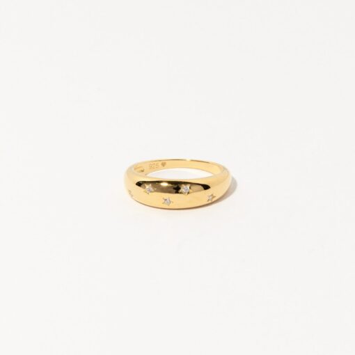 Celestial Star Dome Ring A Shimmering Symbol of Cosmic Elegance - Image 4